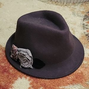 Vintage Sonoma Wool Flower Hat